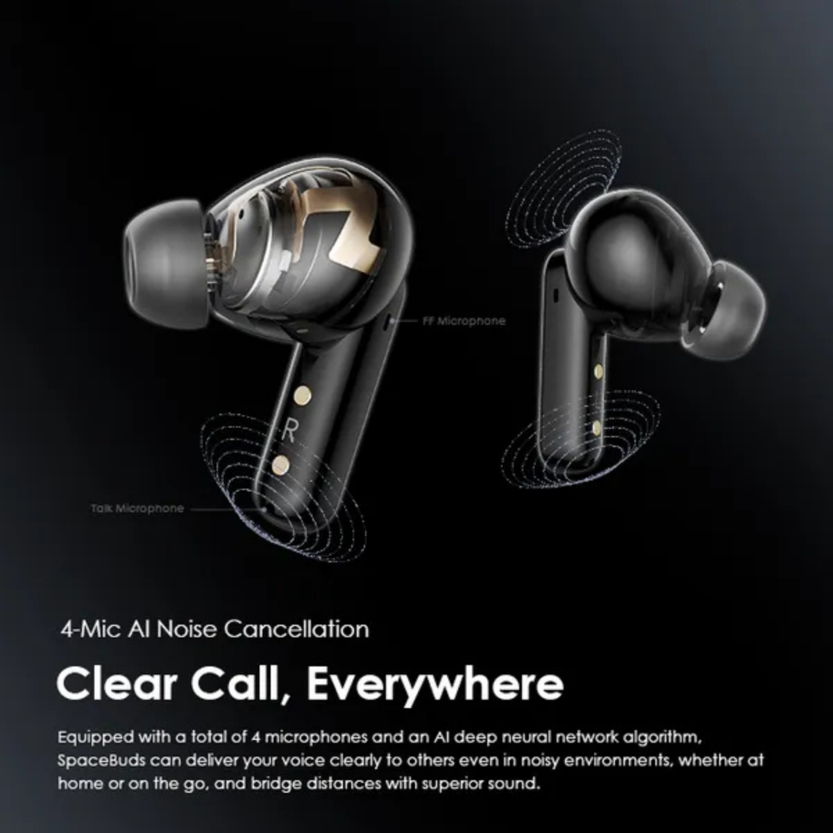 SpaceBuds Hybrid ANC True Wireless Earbuds Customized Voice Prompt image 6