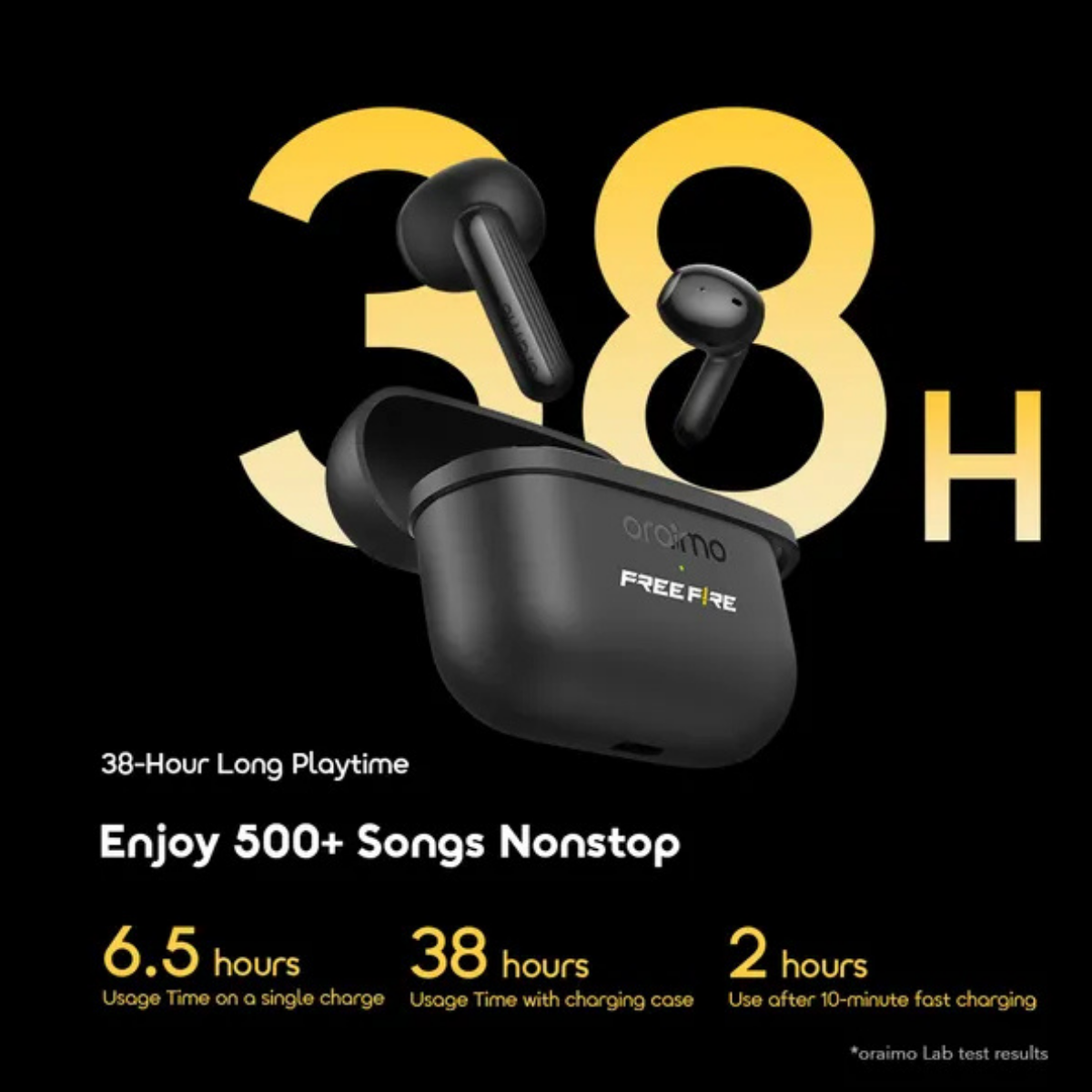 oraimo SpaceBuds Air Freefire 38 Hours Smart Finder True Wireles image 2